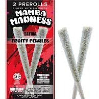 MAMBA MADNESS 2GM 2PRE ROLLS 10PK  DIAMOND SATIVA FRUITY PEBBLES MAMBA MADNESS 2GM 2PRE ROLLS 10PK  DIAMOND SATIVA FRUITY PEBBLES