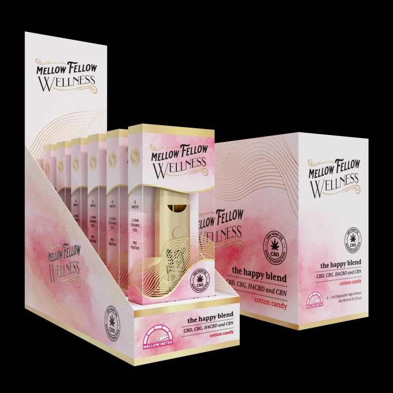 MELLOW FELLOW CBD 1ML 6PK COTTON CANDY MELLOW FELLOW CBD 1ML 6PK COTTON CANDY