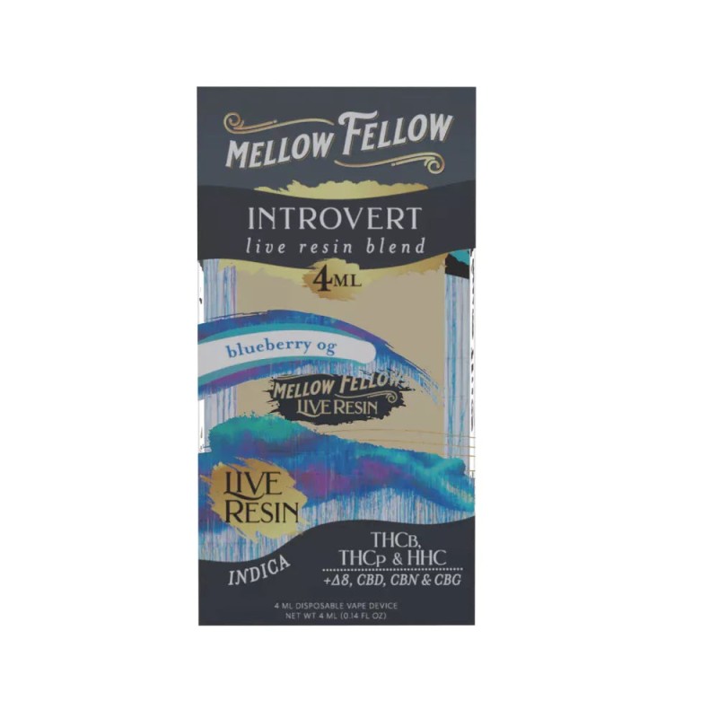 MELLOW FELLOW INTORVERT 4ML BLUEBERRY OG 6PK MELLOW FELLOW INTORVERT 4ML BLUEBERRY OG 6PK