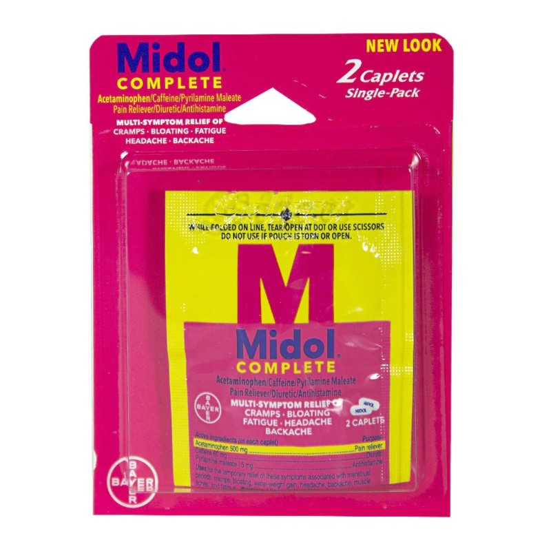 MIDOL COMPLETE BLISTER PACK OF 2 CAP MIDOL COMPLETE BLISTER PACK OF 2 CAP