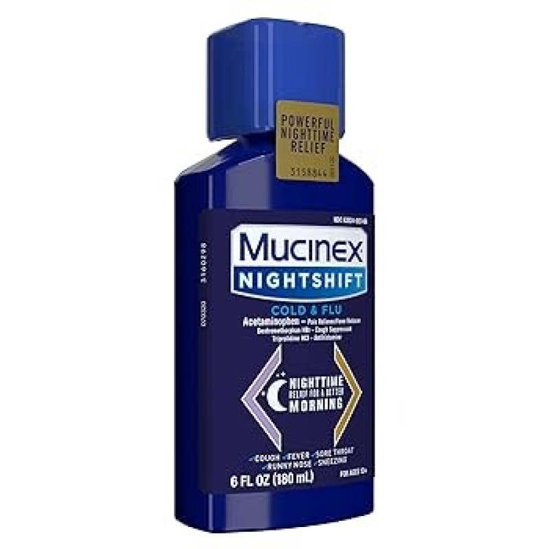 MUCINEX COLD FLU 6 OZ NIGHT MUCINEX COLD FLU 6 OZ NIGHT