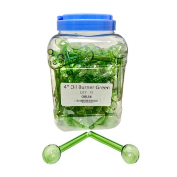 OIL BURNER 4" GREEN IN JAR OIL BURNER 4" GREEN IN JAR