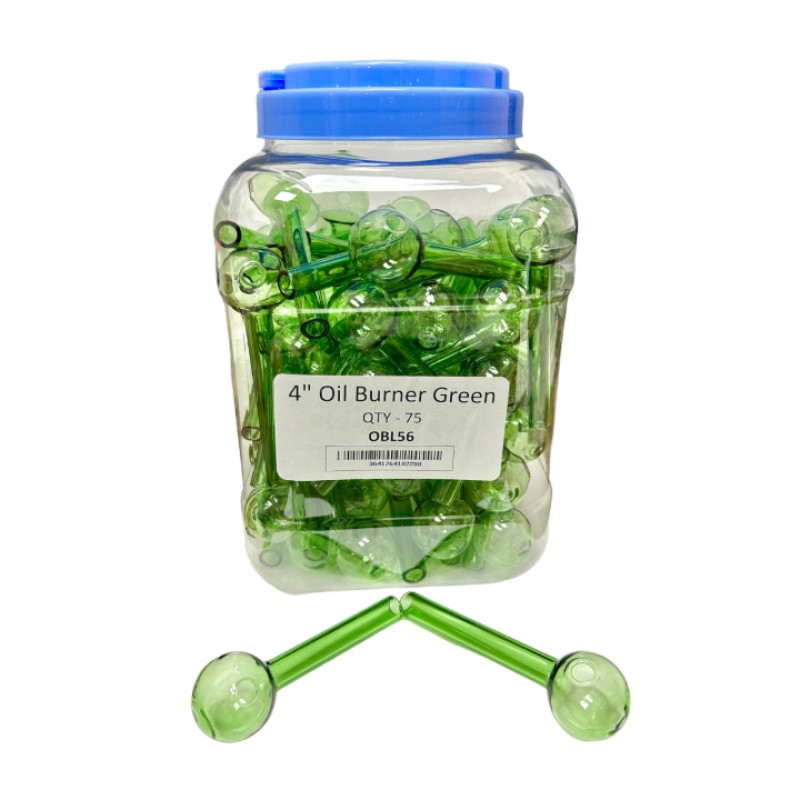 OIL BURNER 4" GREEN IN JAR OIL BURNER 4" GREEN IN JAR