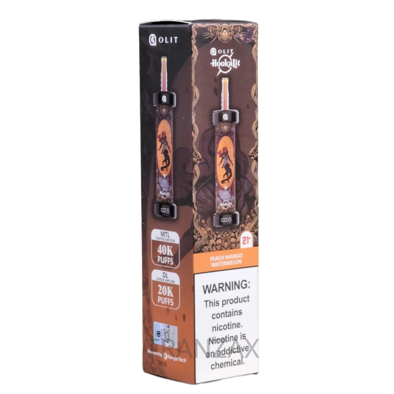 OLIT HOOKALIT 40000 PUFFS 5 CT PEACH MANGO WATERMELON OLIT HOOKALIT 40000 PUFFS 5 CT PEACH MANGO WATERMELON