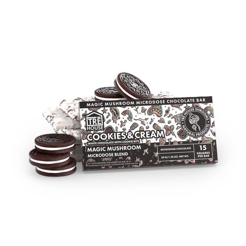 MUSHROOM EXTRACT CHOCOLATE 7GM BAR 1GM BOOSTER 10/BOX COOKIES CREAM