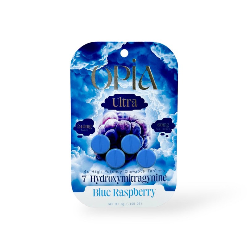 OPIA 7 HYDROXY 10PK OF 4 TAB 60MG BLUE RASPBERRY