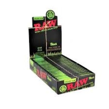 RAW BLACK PAPER 1 1/4 24 CT
