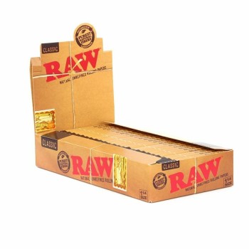 RAW CLASSIC 1 1/4 SIZE 24 PER BOX 50 PER PACK