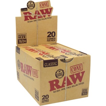 RAW CONES 20/PCK 70/24 SINGLE