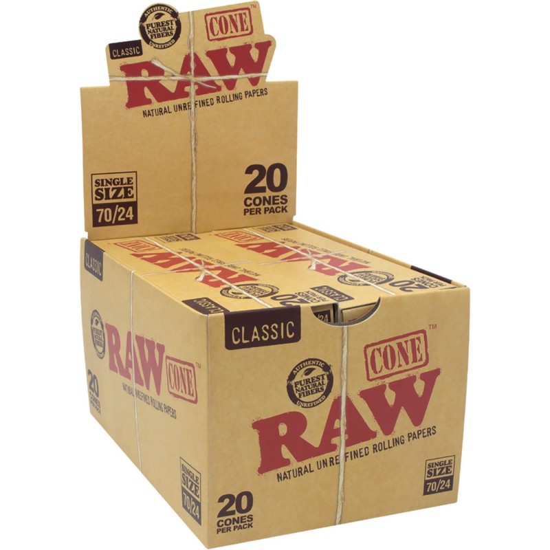 RAW CONES 20/PCK 70/24 SINGLE