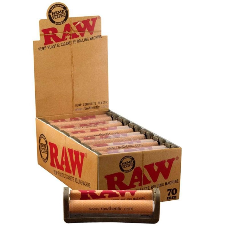 RAW HEMP PLASTIC CIGARETTE ROLLING MACHINE 70MM 12 CT RAW HEMP PLASTIC CIGARETTE ROLLING MACHINE 70MM 12 CT