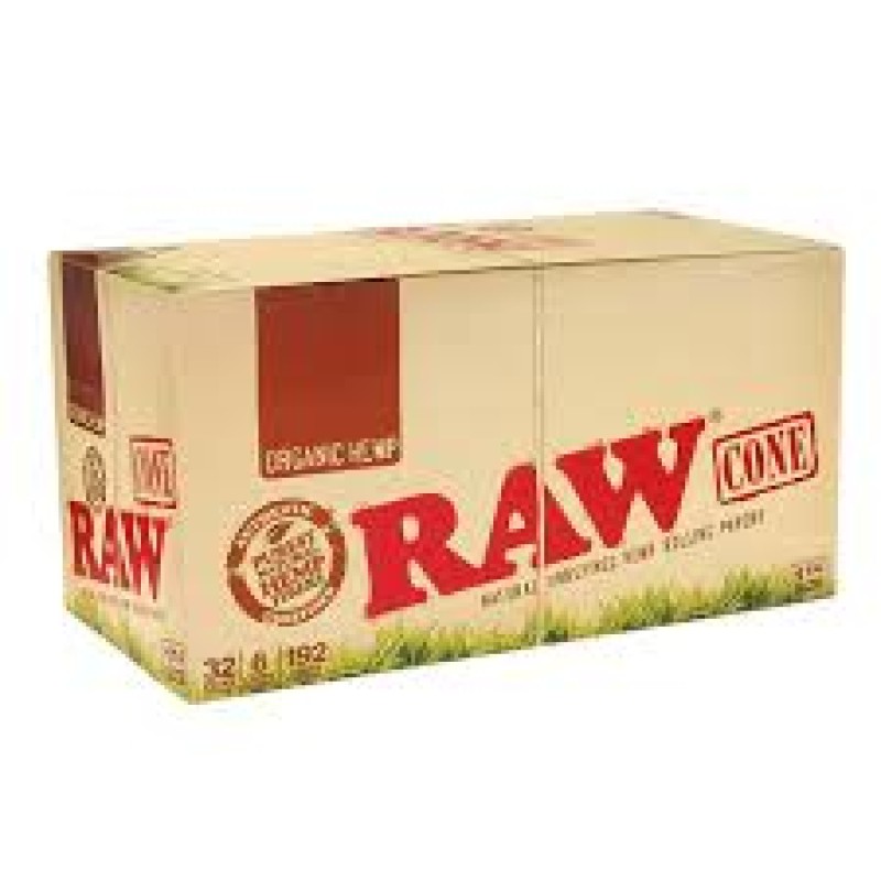 RAW ORGANIC HEMP CONE 6 CONE/PK 1 1/4 SIZE 32 PACK RAW ORGANIC HEMP CONE 6 CONE/PK 1 1/4 SIZE 32 PACK