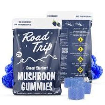 ROAD TRIP MUSHROOM GUMMIES 10 PK /8 BLUE RASPBERRY
