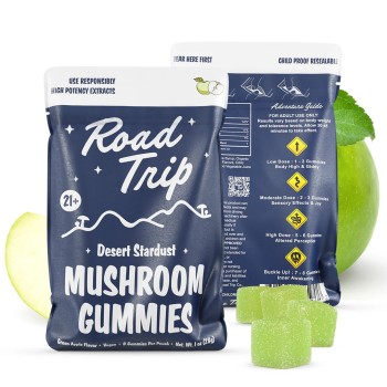ROAD TRIP MUSHROOM GUMMIES 10 PK /8 GREEN APPLE