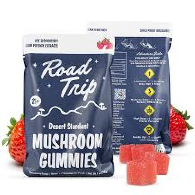 ROAD TRIP MUSHROOM GUMMIES 10 PK /8 STRAWBERRY ROAD TRIP MUSHROOM GUMMIES 10 PK /8 STRAWBERRY