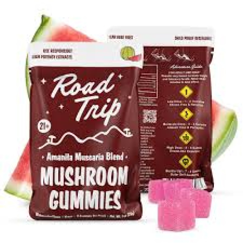 ROAD TRIP MUSHROOM GUMMIES 10 PK /8 WATERMELON ROAD TRIP MUSHROOM GUMMIES 10 PK /8 WATERMELON