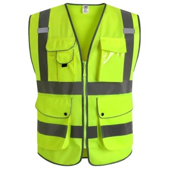 SAFETY VEST WITH ZIPPER