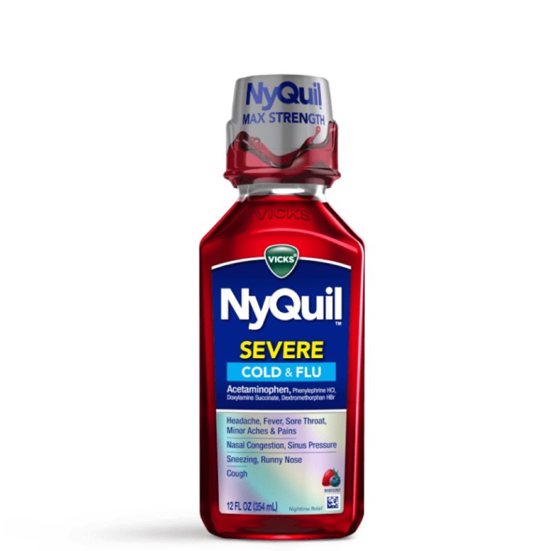 NYQUIL SEVRER COLD FLU 12 OZ NYQUIL SEVRER COLD FLU 12 OZ