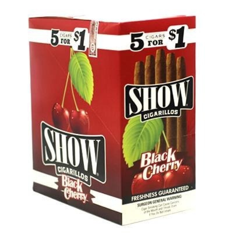 SHOW CIGARILLOS 5 FOR 1 BLACK CHERRY