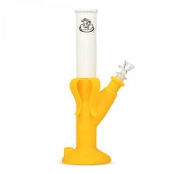 SILICONE BANANA GLASS PIPE