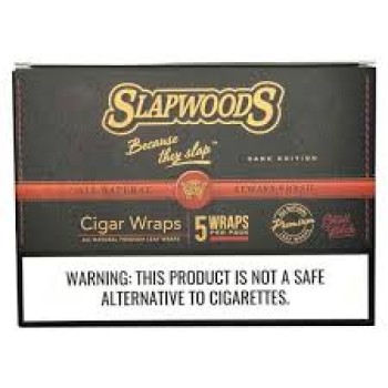 SLAPWOODS WRAPS 10 PK OF 5 WRAPS DARK EDITION