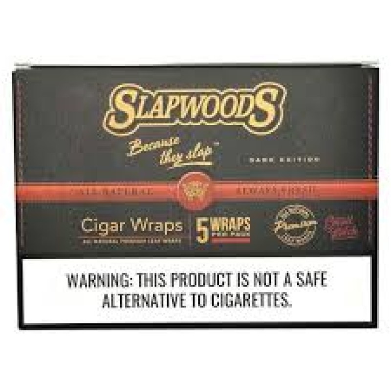 SLAPWOODS WRAPS 10 PK OF 5 WRAPS DARK EDITION SLAPWOODS WRAPS 10 PK OF 5 WRAPS DARK EDITION