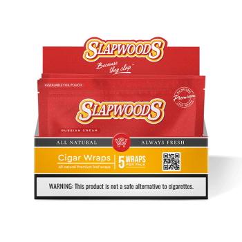 SLAPWOODS WRAPS 10 PK OF 5 WRAPS RUSSIAN CREAM
