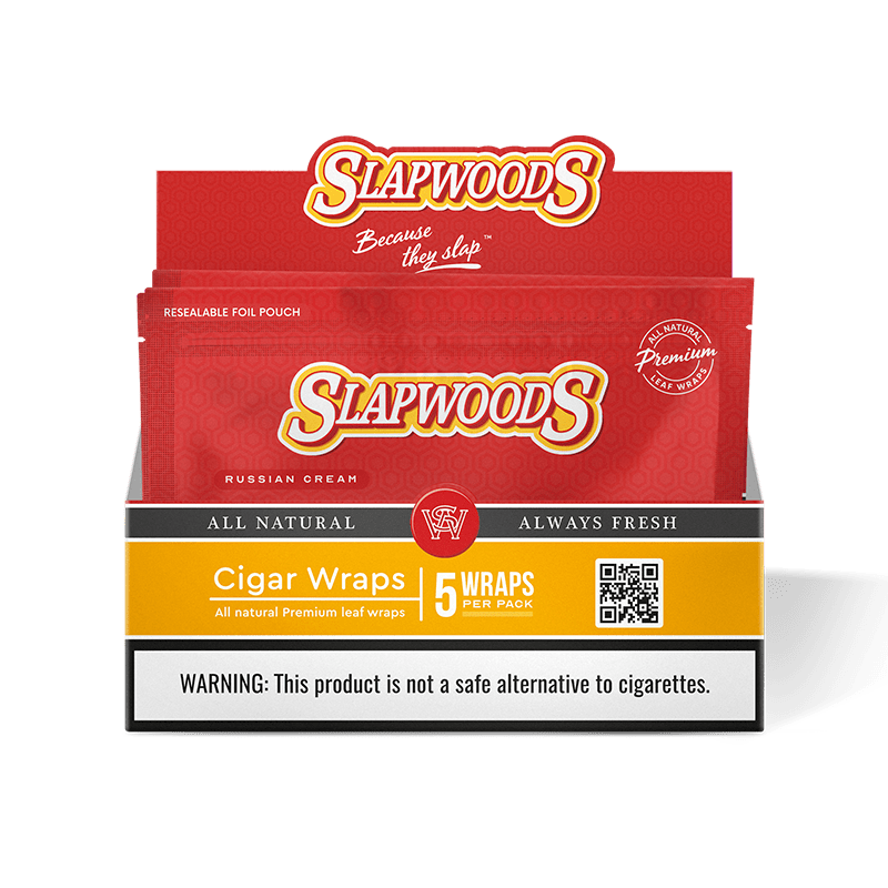 SLAPWOODS WRAPS 10 PK OF 5 WRAPS RUSSIAN CREAM SLAPWOODS WRAPS 10 PK OF 5 WRAPS RUSSIAN CREAM