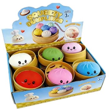 STEAMED BUN SQUISHY TOY MINI 24 PK