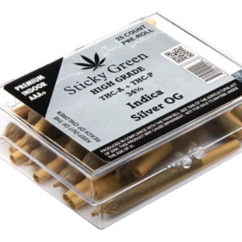 STICKY GREEN 25CT THC-A 29% GREEN PREROLL SATIVA PURPLE PUNCH STICKY GREEN 25CT THC-A 29% GREEN PREROLL SATIVA PURPLE PUNCH
