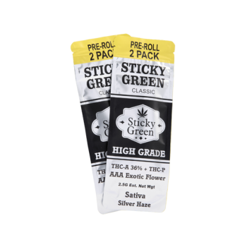 STICKY GREEN 2PK CLASSIC SILVER OG INDICA