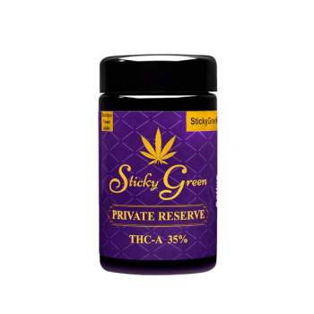 STICKY GREEN FLOWERS SATIVA GREENHOUSE RESERVE THCA 3.5 GM