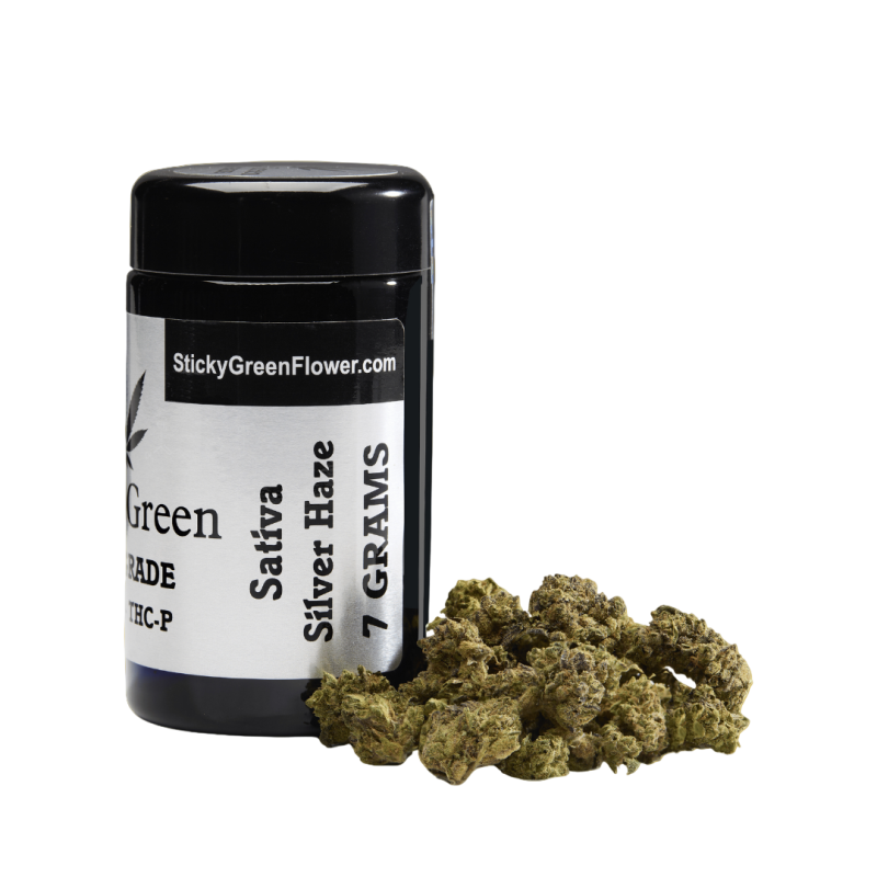 STICKY GREEN FLOWERS SATIVA SILVER AAA THCA 7 GM