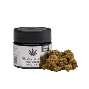 STICKY GREEN HIGH GRADE THC-A SILVER INDICA 2.5 GM