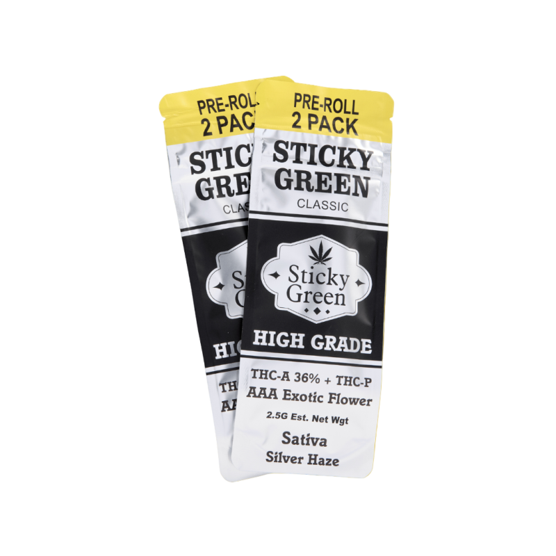 STICKY GREEN PRE ROLL 2PK THC-A SATIVA PINEAPPLE STICKY GREEN PRE ROLL 2PK THC-A SATIVA PINEAPPLE