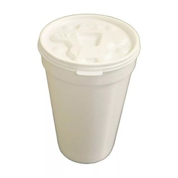 STRAW SLOTTED LID 12-24 oz FOAM CUP 1000 CT