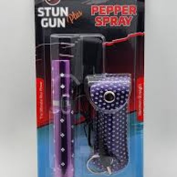 STUN GUN PEPPER SPRAY LIPSTICK COMBO CH-15 BK