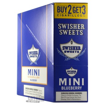 SWISHER 3 MINI CIGARILLOS BLUEBERRY