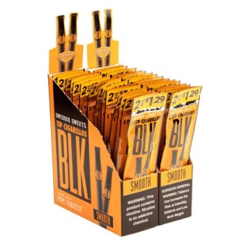 SWISHER PIPE TIP CIGARILLOS BLK SMOOTH  15/2