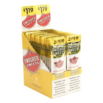 SWISHER SWEETS CLASSIC CIGARILLOS 15/2 BANANA SMASH