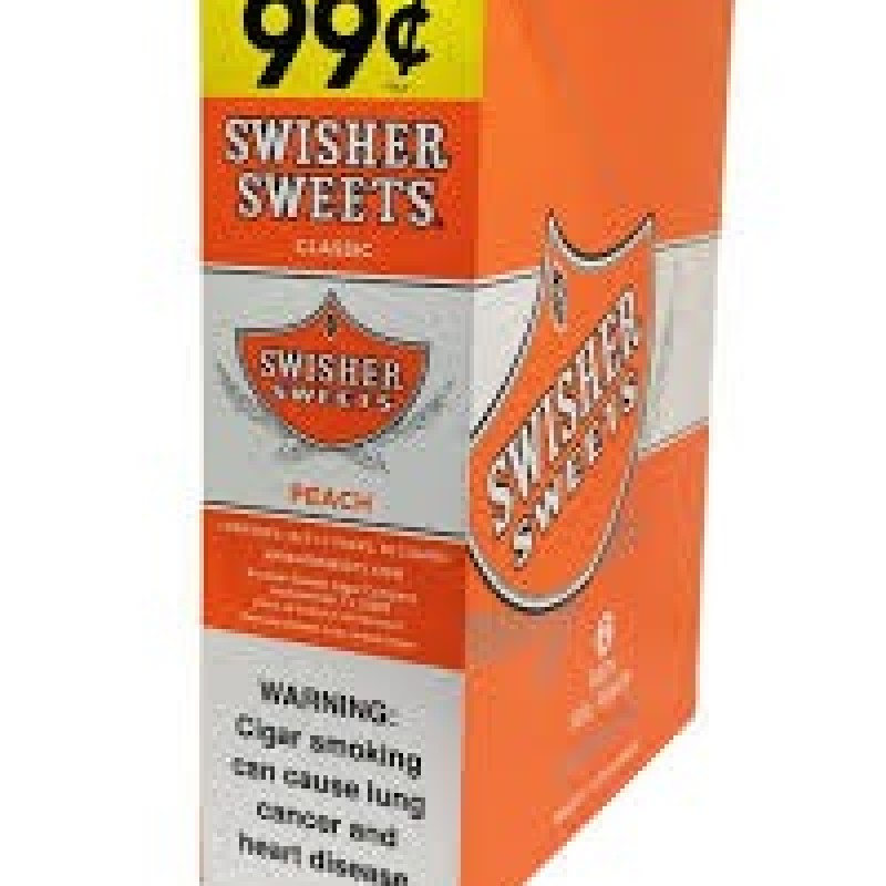 SWISHER SWEETS CLASSIC CIGARILLOS 15/2 PEACH SWISHER SWEETS CLASSIC CIGARILLOS 15/2 PEACH