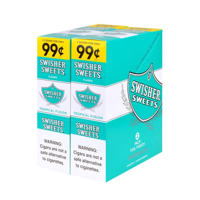 SWISHER SWEETS CLASSIC CIGARILLOS 15/2 TROPICAL FUSION SWISHER SWEETS CLASSIC CIGARILLOS 15/2 TROPICAL FUSION