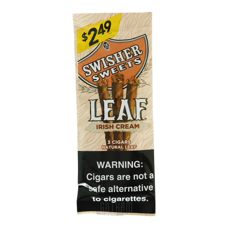 SWISHER SWEETS LEAF 10 / 3PK IRISH CREAM SWISHER SWEETS LEAF 10 / 3PK IRISH CREAM