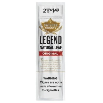 SWISHER SWEETS LEGEND NATURAL LEAF CIGARS 15/2 SILVER