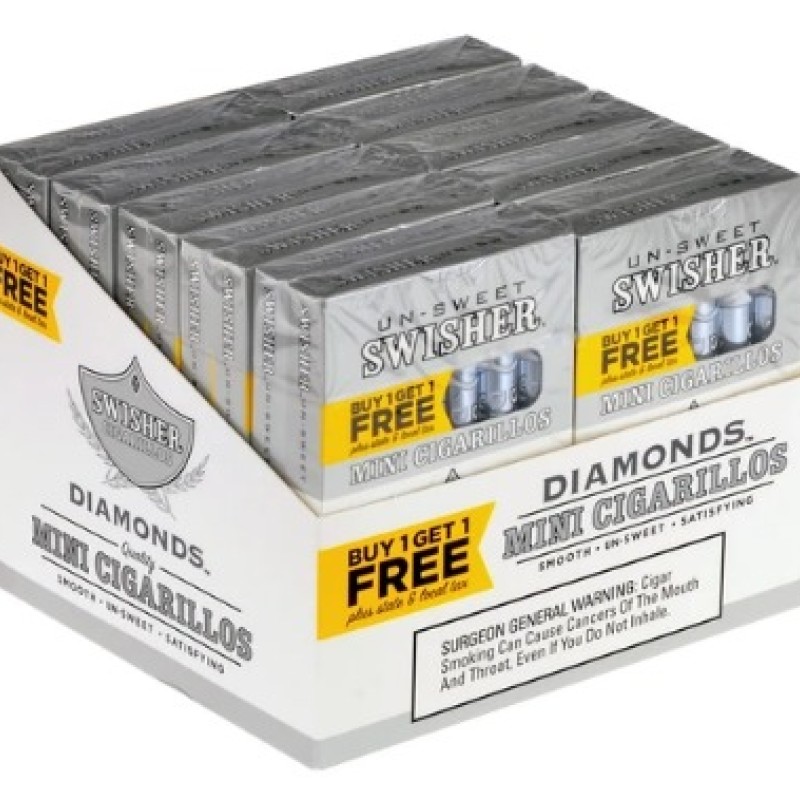 SWISHER SWEETS MINI TWIN PACK 12 DIAMONDS SWISHER SWEETS MINI TWIN PACK 12 DIAMONDS