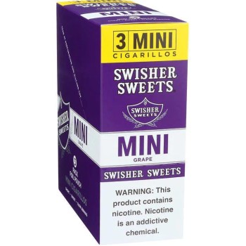 SWISHER SWEETS MINI TWIN PACK 3/15 GRAPE
