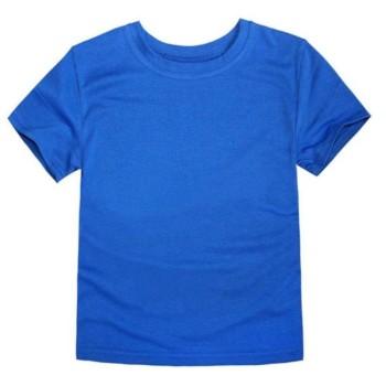 T SHIRT BLUE ROUND NECK