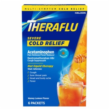 THERAFLU 6 PACKETS SEVERE COLD FLU NIGHTTIME