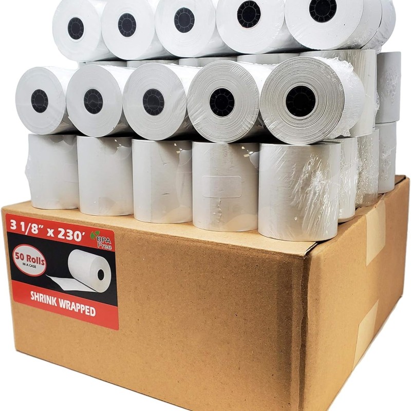 THERMAL ROLL 3 1/8" X 230' 50 CT THERMAL ROLL 3 1/8" X 230' 50 CT