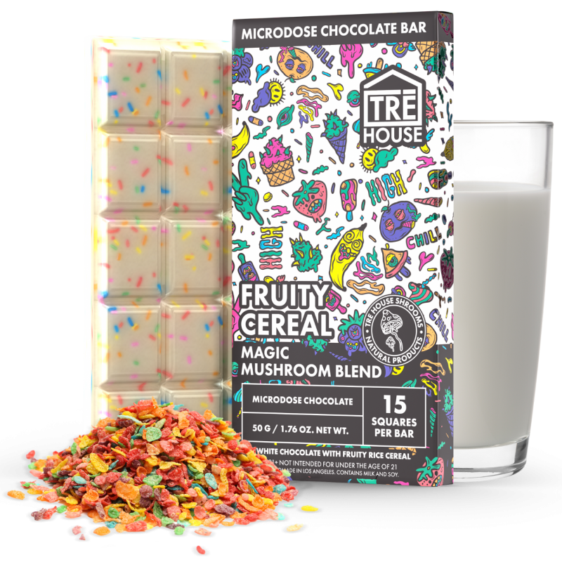 TRE HOUSE MAJIC MUSHROOM CHOCOLATE 10 PK /15 FRUITY CEREAL TRE HOUSE MAJIC MUSHROOM CHOCOLATE 10 PK /15 FRUITY CEREAL